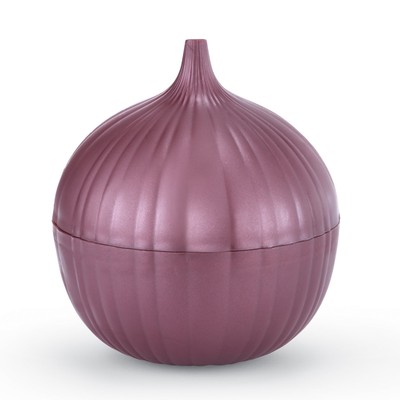 Airtight Seal Red Onion Shaped Onion Saver