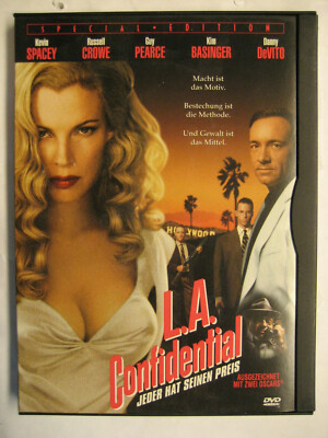 L.A. CONFIDENTIAL - DVD - KEVIN SPACEY RUSSELL CROWE KIM BASINGER DANNY DEVITO