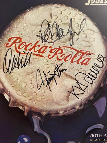 Judas Priest Rocka Rolla 50th Anniversary SIGNED LP Vinyl, AUTOGRAPHED Insert - 第 1/8 張圖片