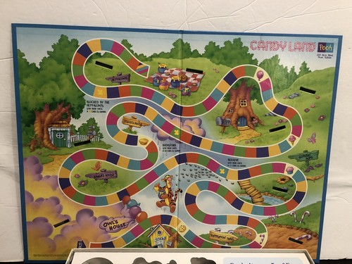 Winnie the Pooh Piglet Eeyore Tigger Candy Land Board Game Disney Vintage1998 - Picture 4 of 8