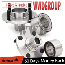 Pair Front Wheel Bearing Hub Assembly For 2000 - 2011 Ford Focus w/ABS