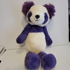 FAO Schwarz Purple Sparkly Panda Plush, 18 , 2021, Dreamies Line NWOT'S