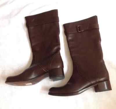 $450 Roberto Del Carlo -HANDMADE in ITALY- Genuine Leather Boots* EU 40.5, US 10