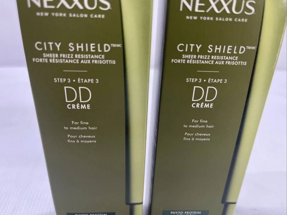 Paquete de 2 cremas NEXXUS CITY SHIELD Step 3 DD nuevas para cabello fino a mediano 1,93 oz Foto 3 de 4