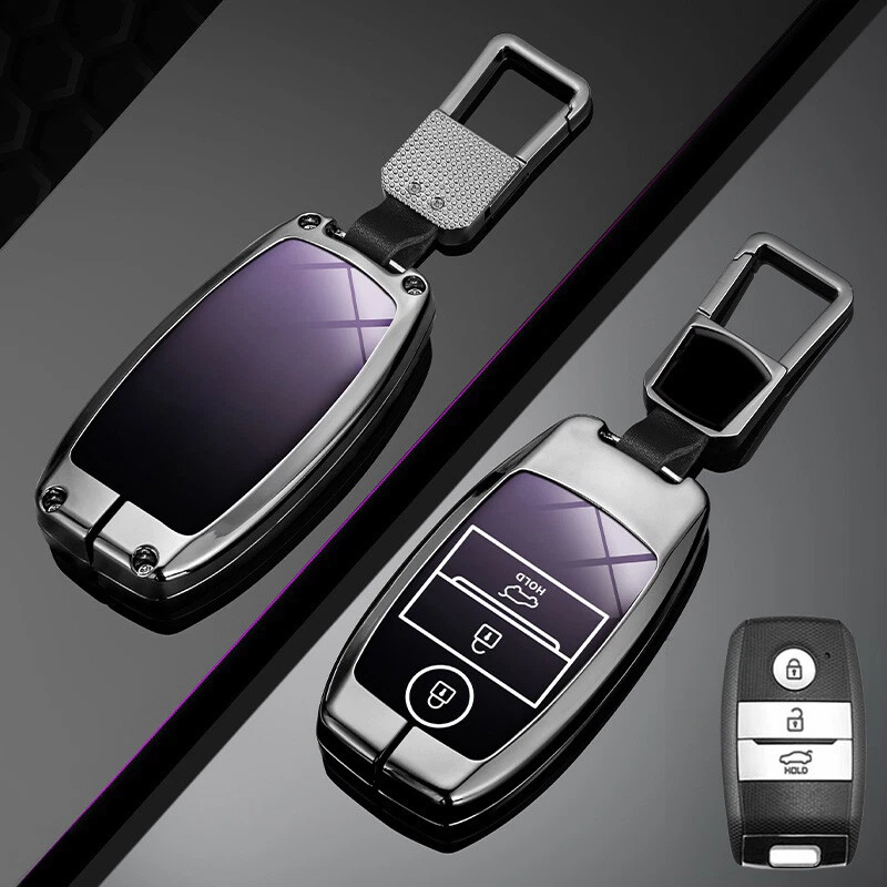 Zinc Alloy TPU Car Key Fob Case Cover For Kia Picanto Sedona Forte Niro Optima Foto 4 de 4