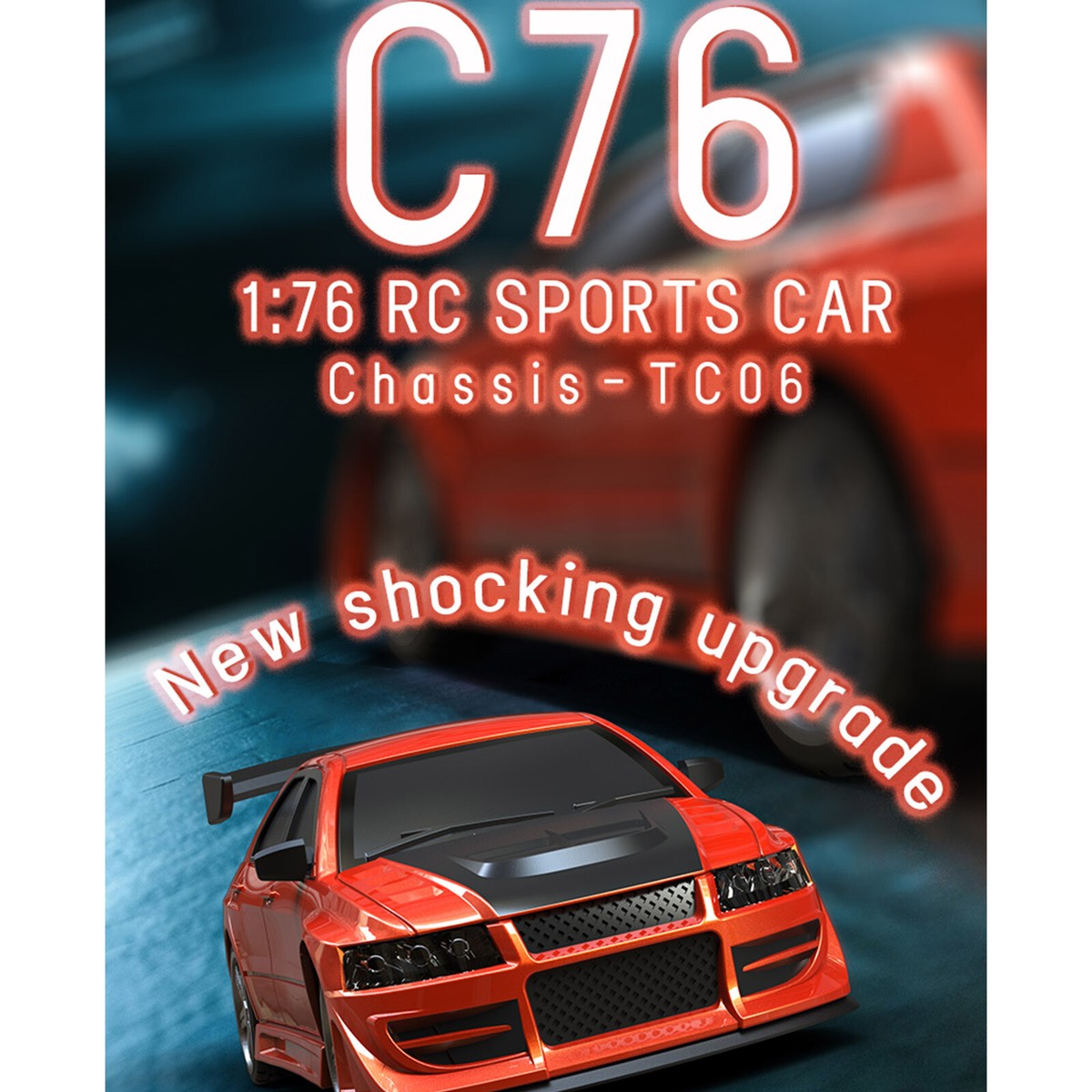 Turbo Racing C76 1:76 RC Racing Car Full Proportional Remote