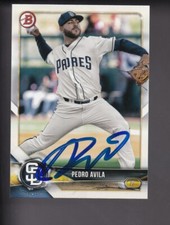 2018 Bowman Draft * PEDRO AVILA * San Diego Padres Signed Card (SIP299)