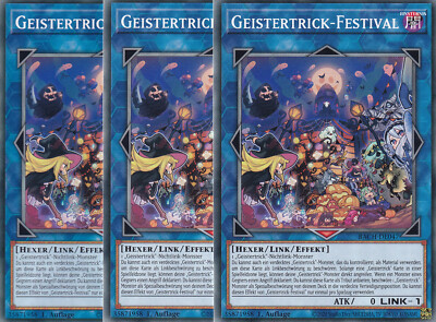 Yugioh BACH-DE047 Geistertrick-Festival - Playset (3x)