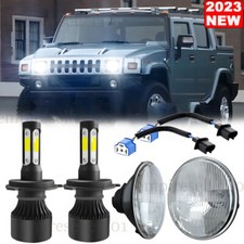 For Hummer H2 2003-2009 Pair Dot 7 Inch Round Led Headlights Drl High Low Beam For Hummer H2 2003-2009 Pair Dot 7 Inch Round Led Headlights Drl High Low Beam