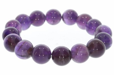 Amethyst A-Qualität 12mm Kugel Schmuck Edelstein Armband 12S113 - individuelle 