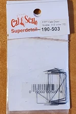 Grabs EMD FT & F Unit Diesels pkg(12; .012" Wire) Cab Door Cal Scale 190-503 HO
