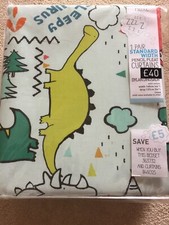 Tende dinosauro camera da letto bambini Next Home misura 168x137 cm nuove!