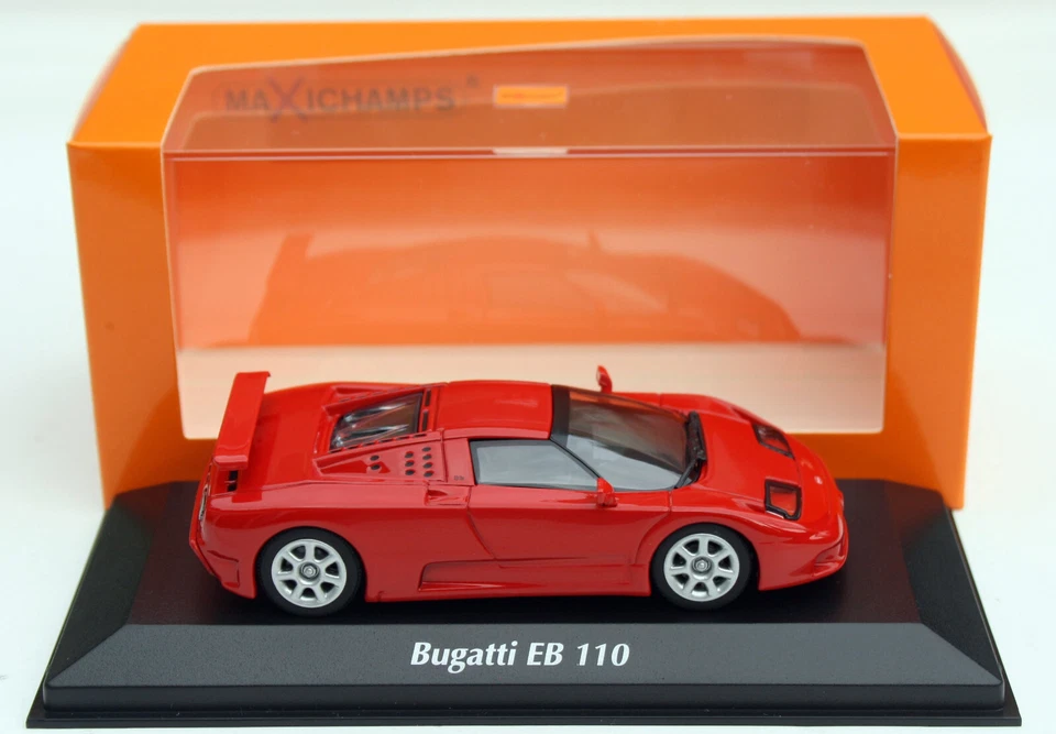 Bugatti EB 110 Bj. 1991-1995, Rosso, Minichamps-Modell Im M.1:43 - Immagine 4 di 4