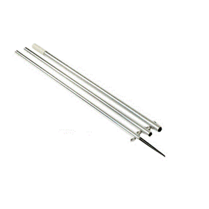 Lee's 12' MKII poste de plata brillante con pica de Negro 1-3 8 diámetro exterior para aparejadores Centro Lee's 12' MKII poste de plata brillante con pica de Negro 1-3 8 diámetro exterior para aparejadores Centro