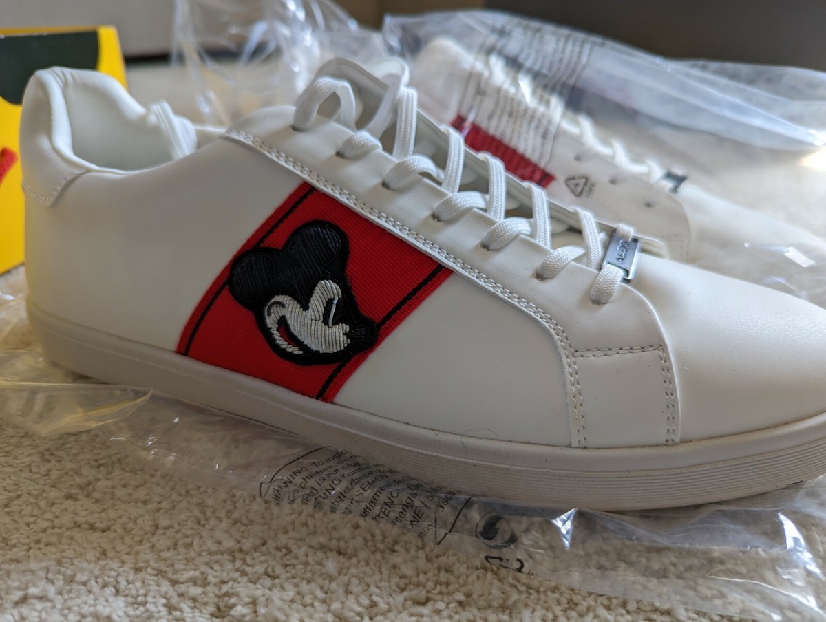 ALDO x Disney COWIENOHBOY Men's US Shoe Size 12 White Mickey Mouse
