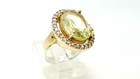 Handmade Yellow Topaz 925 Sterling Silver Bronze Womens Ring Size 6.5 — photo 1