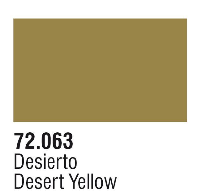 Vallejo 72.063 Desert Yellow (17ml Bottle) Game Color Acrylic Paint