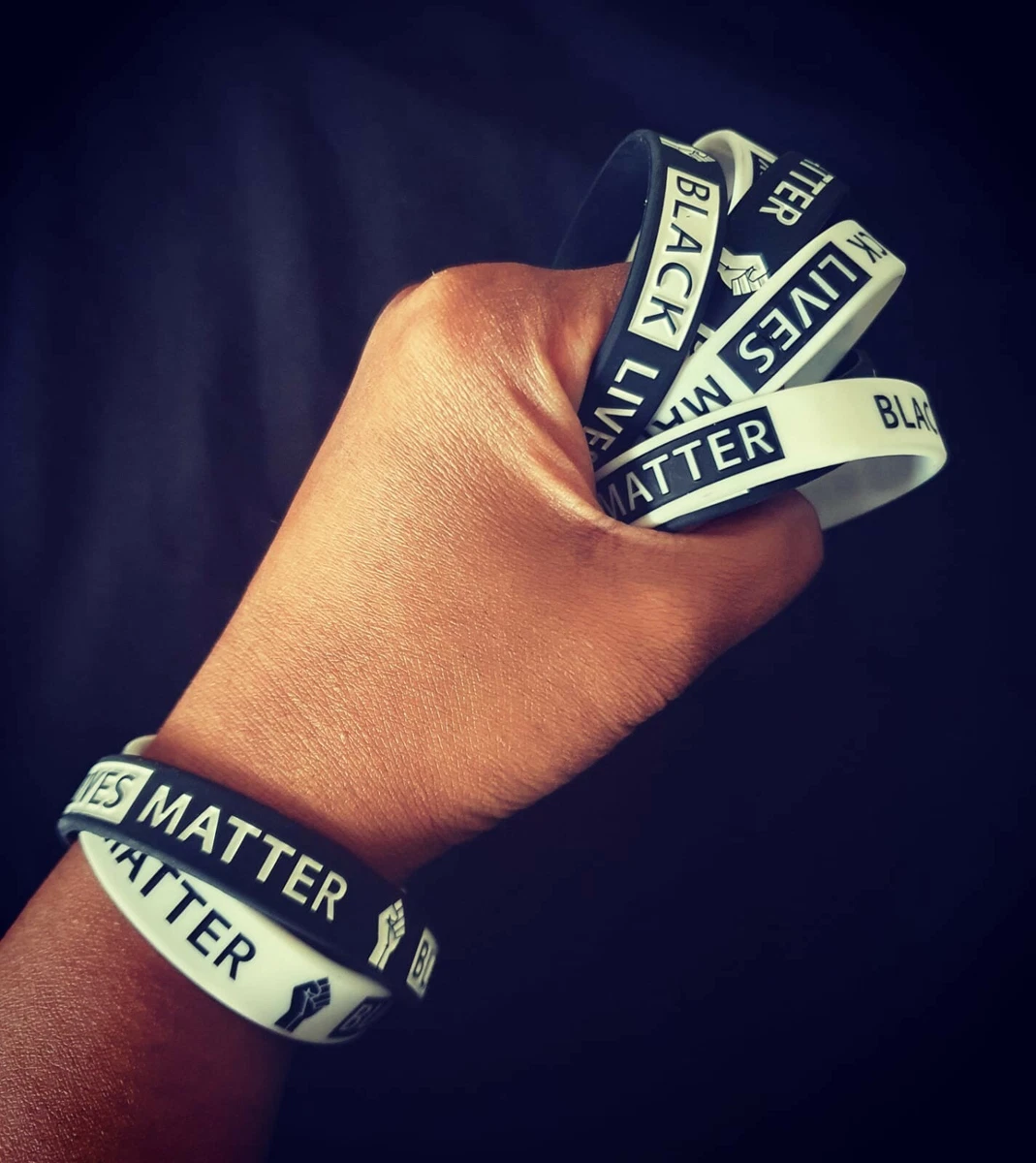 White lives shop matter bracelet