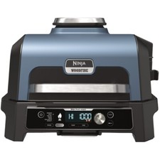 Ninja OG901EU WoodFire Pro Connect XL Barbecue Tischgrill schwarz/blau 1700 Watt