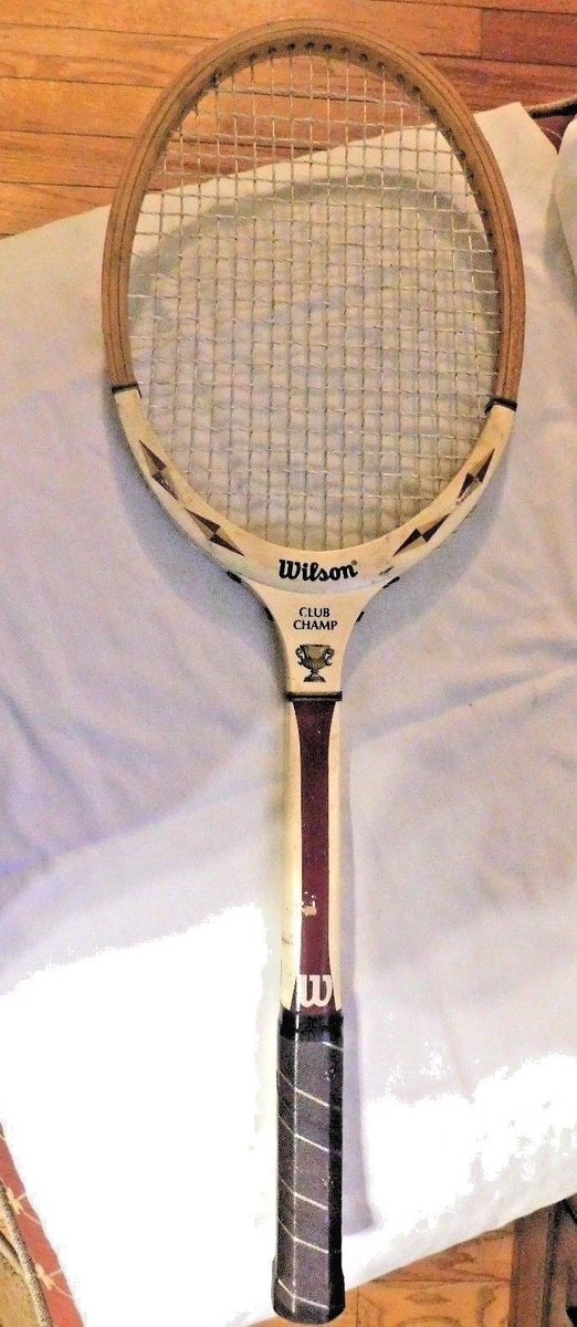 Raquette de tennis vintage Wilson Chris Evert Champ Strata-Bow bois