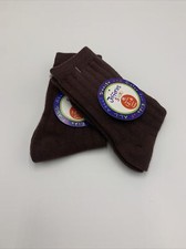 Jeffries kids dress socks brown two pack medium shoe size 12-6 new with tags