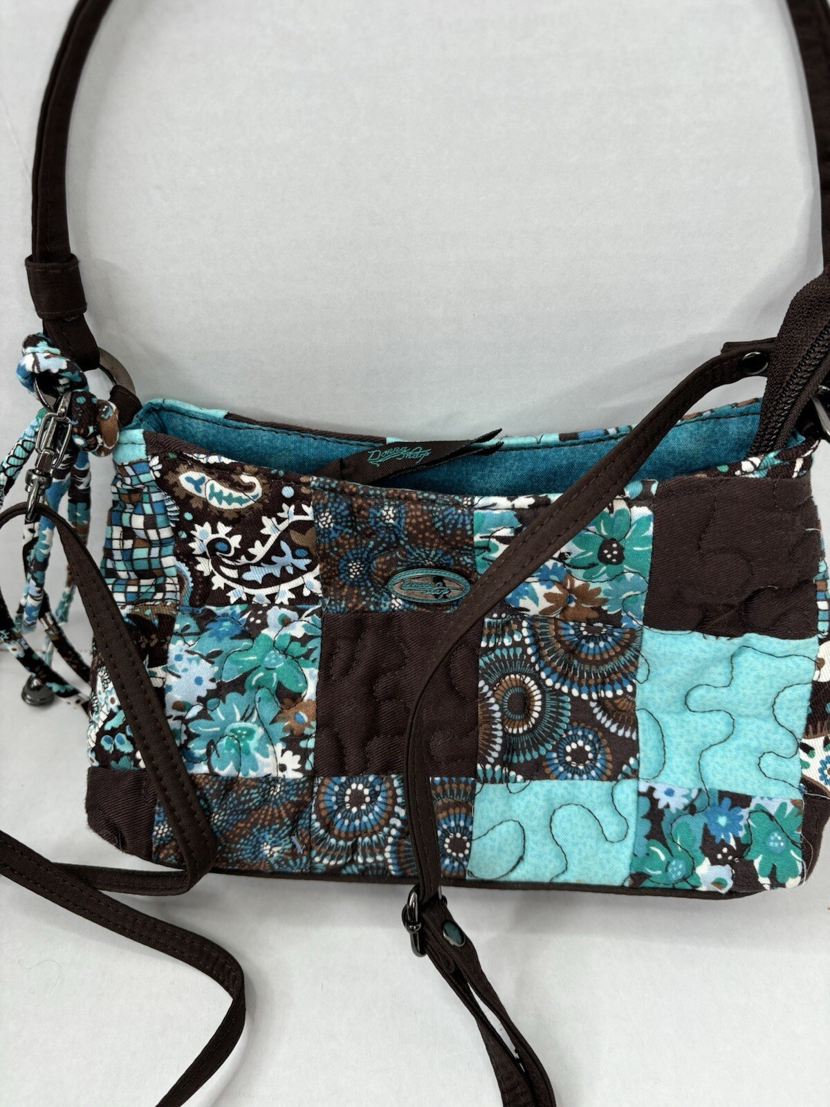 Donna Sharp Patchwork Crossbody Purse Multicolor … - image 2