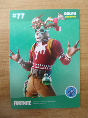 Karte Panini Fortnite 2020 Epic Games / #77 DOLPH