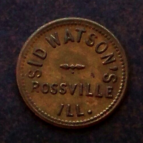 ROSSVILLE ILLINOIS / SID WATSON'S / 5c / ANTIQUE TOKEN eBay