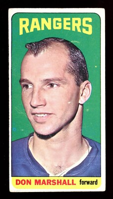 1964-65 TOPPS TALL BOYS NHL HOCKEY #97 Don Marshall VG N Y RANGERS Card