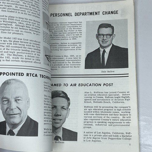 Vtg Cessquire - Vol. 9/No. 7, July 1968 Cessna Aircraft Co Employee Publication - Picture 5 of 5