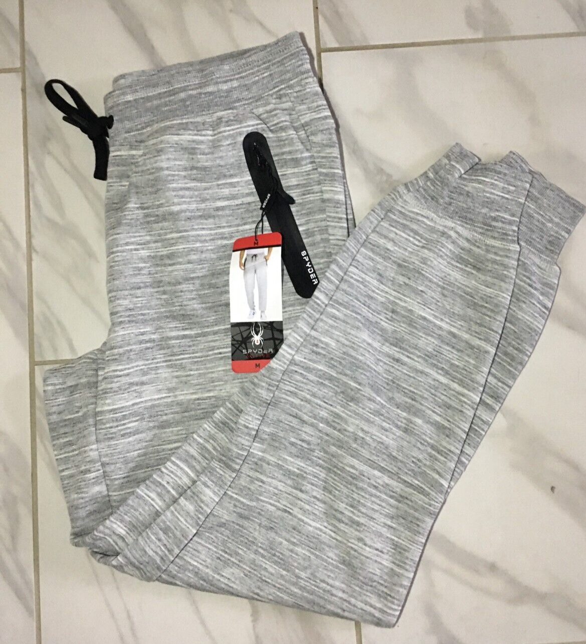 Spyder Active Men’s Gray Performance Jogger Pant Size Medium New