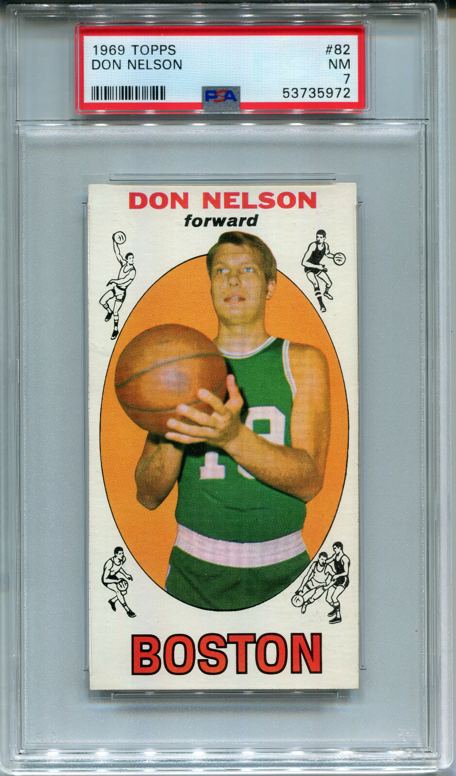 1969 Topps #82 Don Nelson PSA 7 NM Boston Celtics