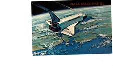 NASA Space Shuttle, Art by Rockwell Inter. Space Div. Postcard
