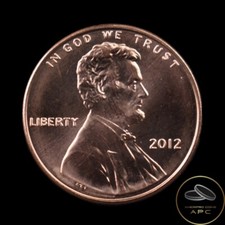 2012 Lincoln Shield Cent Red from US Mint Set Uncirculated BU++
