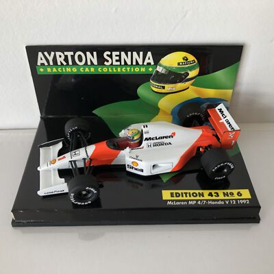 ミニカー McLarenMP4/7-Honda V12 1992 Ayrton Senna 1992 Ayrton Senna McLaren MP4/7 Honda V12 LANG 1:43 Scale