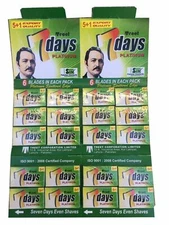 50 count Treet 7 Days Platinum double edge razor blades