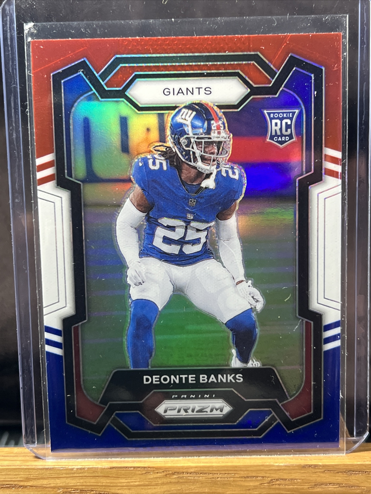 Deonte Banks Panini Prizm #376 Red/White/Blue