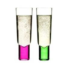 Sagaform - Club - Champagneglas 2-pack rosa/lime T1-C