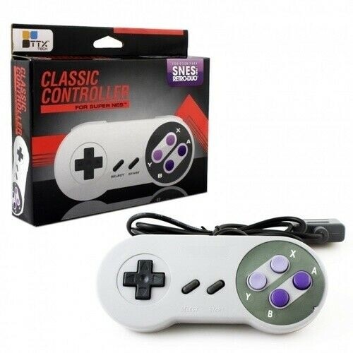 Brand New Super NES Controller Classic Grey Generic Wired Controller = Game Acc - Picture 1 of 1