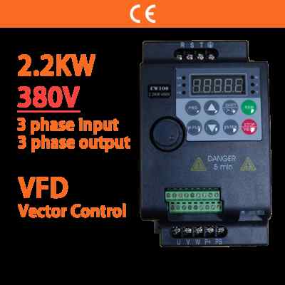 2.2KW 380V 3 Phase Input and Output 3HP VFD Variable Frequency Drive Converter