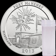 2013 P Fort McHenry Maryland Quarter 40 Coin Roll From US Mint Bag BU! ATB