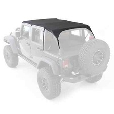 Smittybilt Extended Bikini Top For 2007-09 Wrangler Jku 4 Dr Black Diamond
