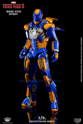 Kingarts Marvel 1/9 Alloy Iron Man Mk27 Metal Model Hand-made