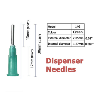 1000PCS 14-28G Precision Dispensing Needle Blunt Tip Oil Glue Ink Liquid Refill