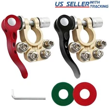 2Pcs Car Battery Terminals Connector Clamp Quick Release Adjust Disconnect Tool