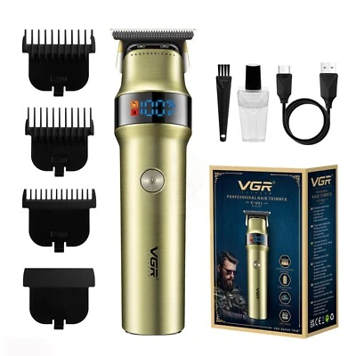 VGR Beard Hair Trimmer Men Electric Rechargeable Mens Cordless Clippers Shavers