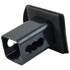 Hitch Cap Tube Trailer Towing Cover For 2" Receivers Tow 2 Inch Black Plastic