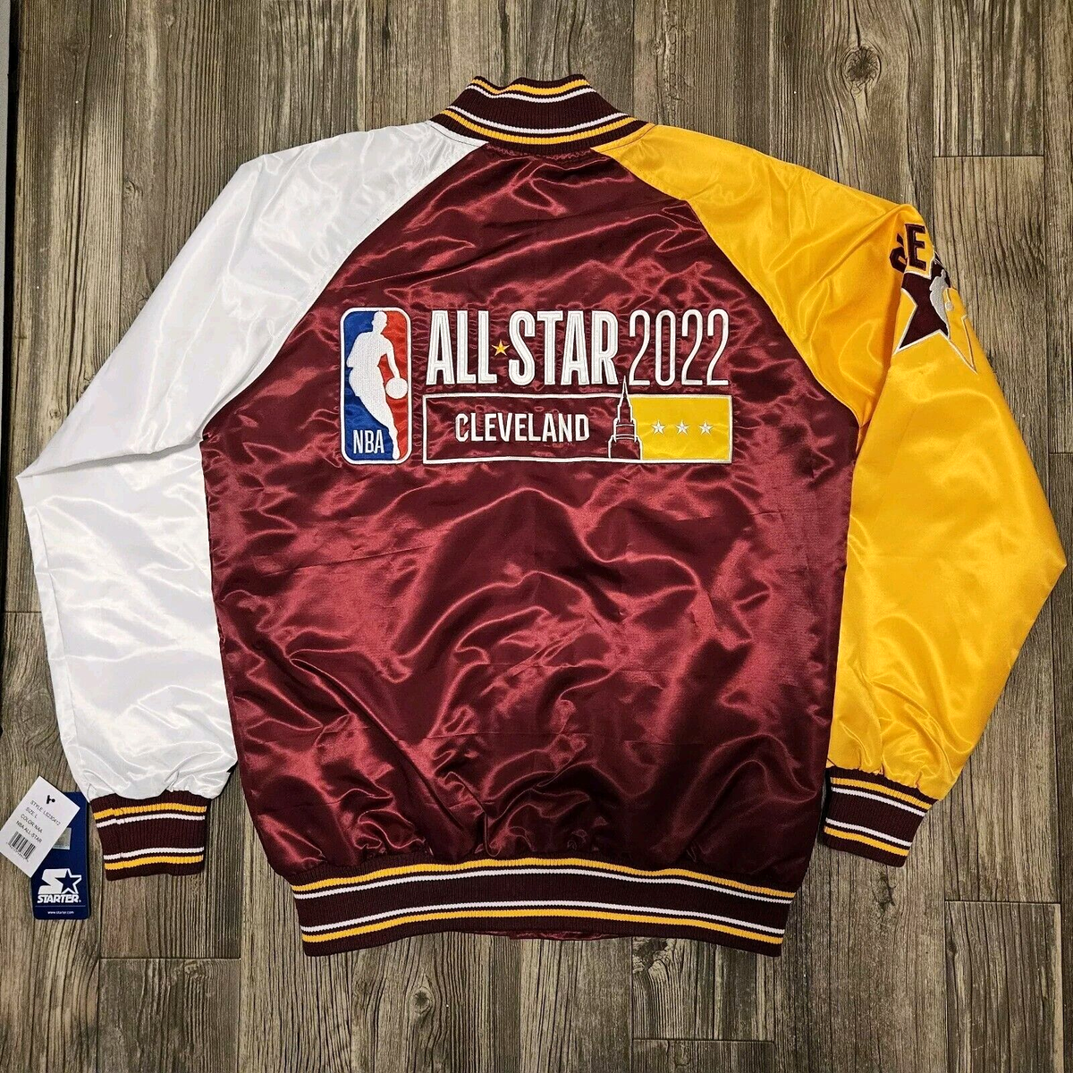 STARTER Cleveland NBA 2022 All-Star Game Satin Varsity Bomber