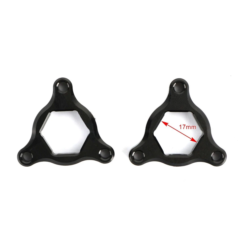 Fork Pre Adjusters Black 17MM Fit Suzuki GSX1400 GSXR1100 TL1000R TL1000S BLK - Imagem 3 de 4