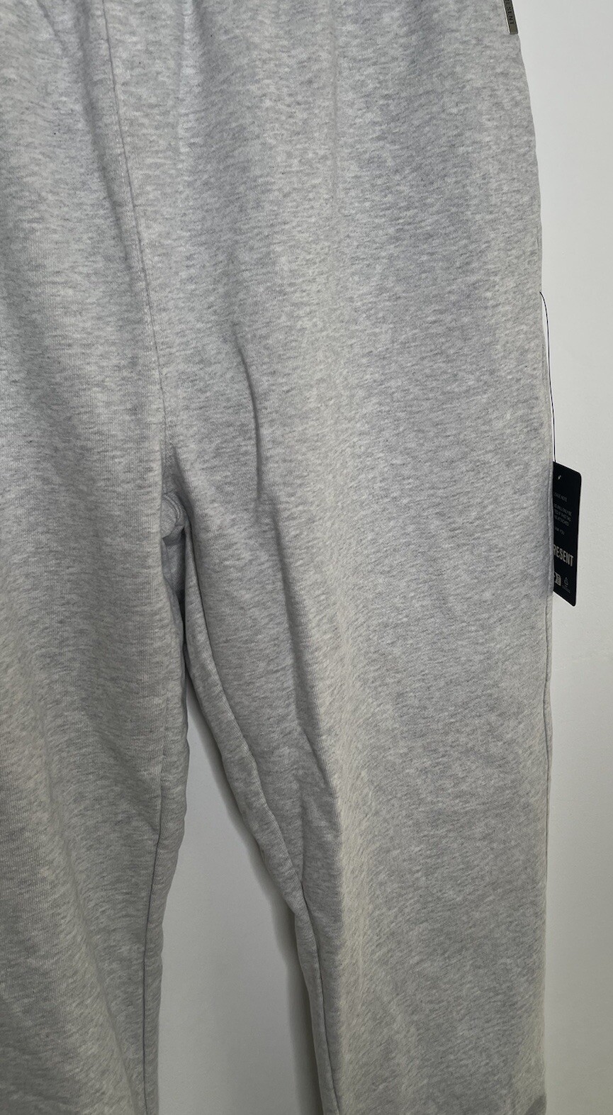 Represent Men's Size M Cuffed Initial Sweatpants Ice Grey Mal 100percent Cotton New image 3